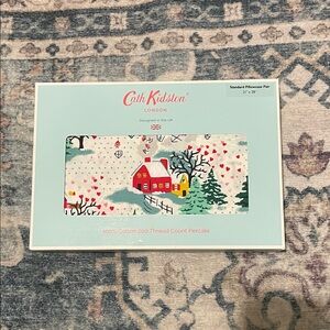 Cath Kidston Pillowcase Set with Red and Green Design